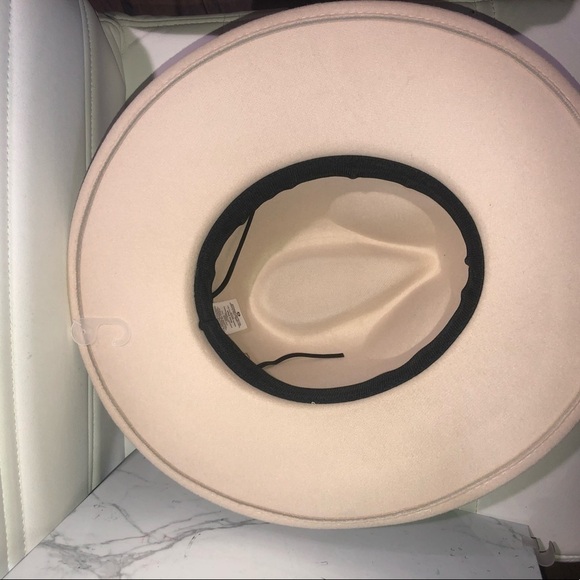 Fedora women’s ivory hat with interchangeable hatbands OSFA main image 4
